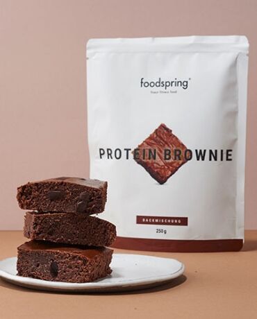 Brownie proteico