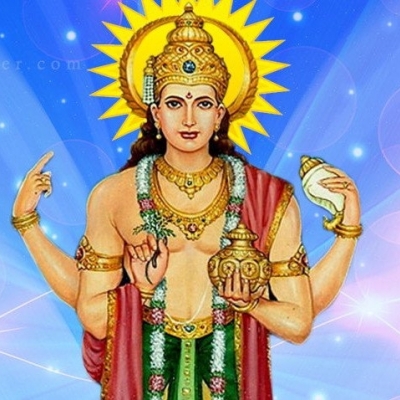 Dhanvantari medico degli dei e dio dell'Ayurveda