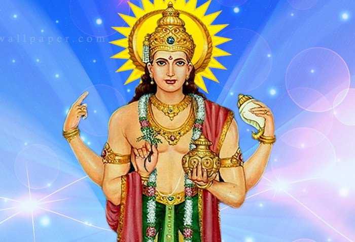 Dhanvantari medico degli dei e dio dell'Ayurveda